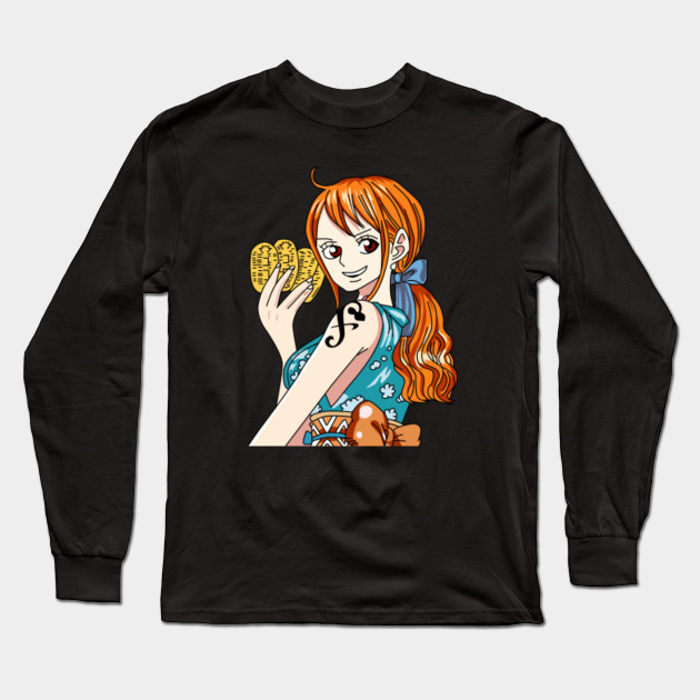 nami one piece  Nami One Piece  Long Sleeve TShirt  TeePublic